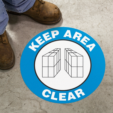 Floor Sign: Keep Area Clear – Signs & Labels