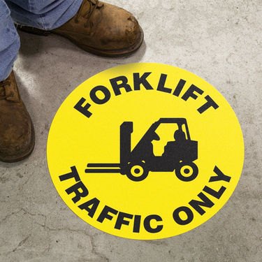 Floor Sign: Forklift Traffic Only – Signs & Labels