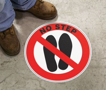 Floor Sign: No Step – Signs & Labels