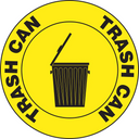 Floor Signs: Trash Can – Signs & Labels