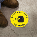 Floor Sign: Safety Glasses Required (Graphic) – Signs & Labels