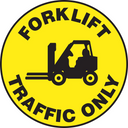 Floor Sign: Forklift Traffic Only – Signs & Labels