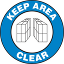 Floor Sign: Keep Area Clear – Signs & Labels