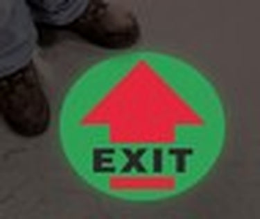 Floor Sign: Exit (Arrow) – Signs & Labels