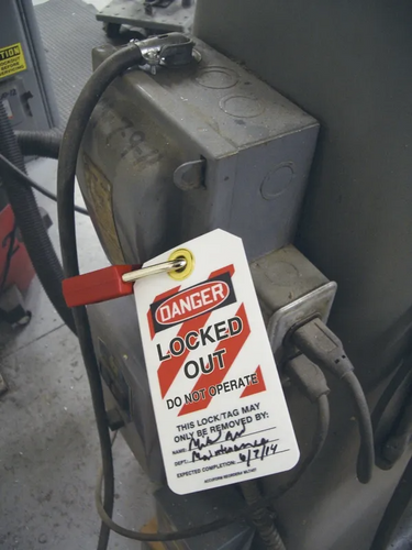 OSHA Danger Safety Tags: Locked Out - Do Not Operate – Lockout/Tagout