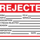 Safety Tag: Rejected (Detailed) – Lockout/Tagout
