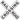 RAILROAD CROSSING X (2 PIECES)
