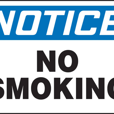 OSHA Notice Smoking Control Sign: No Smoking – Signs & Labels