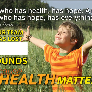 Write-A-Day Scoreboards: He Who Has Health Has Hope – Signs & Labels