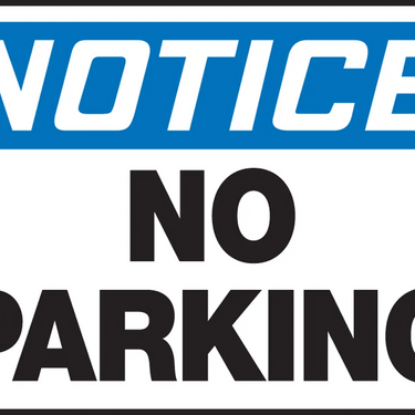 OSHA Notice Safety Sign: No Parking – Signs & Labels