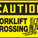 OSHA Caution Safety Sign: Forklift Crossing – Signs & Labels
