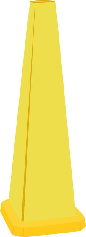 Quad-Warning Safety Cones – Signs & Labels
