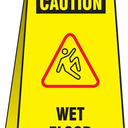 Osha Caution Folding Floor Sign: Wet Floor – Signs & Labels