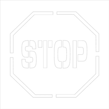 Floor Marking Stencil: Stop – Signs & Labels