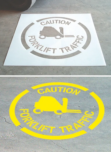 Floor Marking Stencil: Stop – Signs & Labels