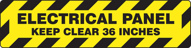 Step-Style Floor Sign: Electrical Panel - Keep Clear 36 Inches – Signs & Labels