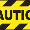 Border Floor Sign: Caution – Signs & Labels