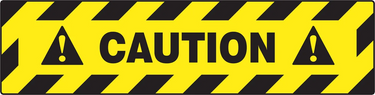 Border Floor Sign: Caution – Signs & Labels