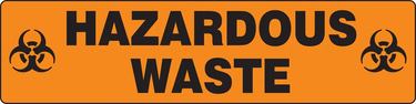 Safety Sign: Hazardous Waste – Signs & Labels