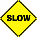 Floor Sign: Slow Diamond – Signs & Labels