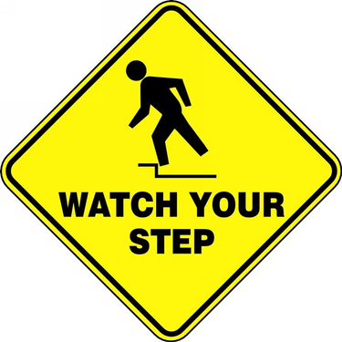 Diamond Floor Sign: Watch Your Step – Signs & Labels