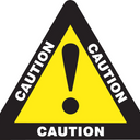 Floor Sign: Caution Triangle – Signs & Labels