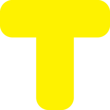 Floor Shape: T-Corner Rounded – Signs & Labels
