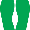 Floor Shape: Footprints – Signs & Labels