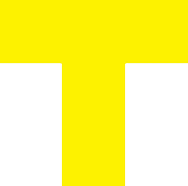Floor Shape: T-Corner Rounded – Signs & Labels