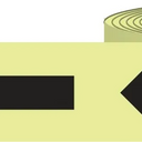 Glow-in-the-Dark Tape: Arrow Pattern – Signs & Labels