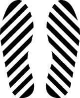 Floor Shape: 12-Inch Footprint – Signs & Labels