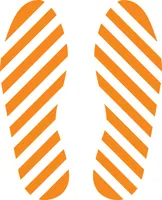 Floor Shape: 12-Inch Footprint – Signs & Labels