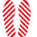 Floor Shape: 12-Inch Footprint – Signs & Labels