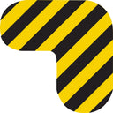 Floor Shape: 6-Inch Corner – Signs & Labels