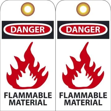 OSHA Danger Safety Tag: Flammable Material – Lockout/Tagout