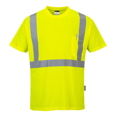 Portwest S190 Class 2 Short Sleeve Pocket T-Shirt