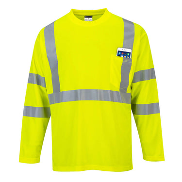 Portwest S191 Class 3 Long Sleeve Pocket T-Shirt