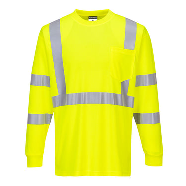 Portwest S192 Class 3 Long Sleeve Pocket T-Shirt