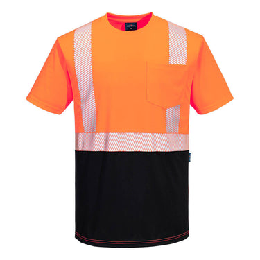 Portwest S196 Class 2 Black Bottom Short Sleeve T-Shirt – Apparel