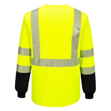 Portwest S197 Class 3 Black Bottom Long Sleeve T-Shirt