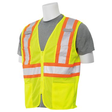 Delta Plus S383P Class 2 Zipper Contrast Safety Vest – Apparel