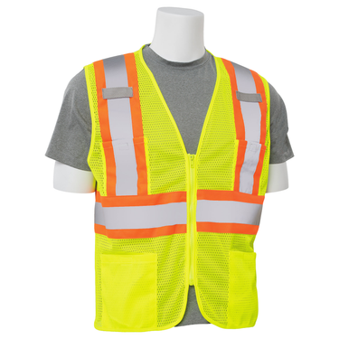 Delta Plus S383P Class 2 Zipper Contrast Safety Vest – Apparel