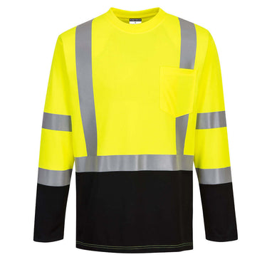 Portwest S398 Class 3 Black Bottom Long Sleeve T-Shirt – Apparel
