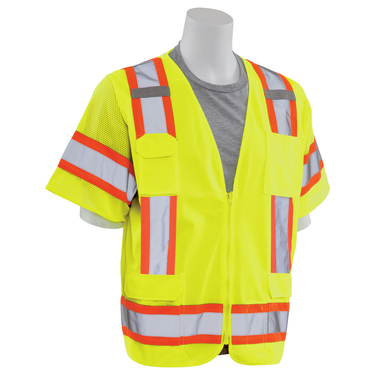 Delta Plus S680 Class 3 Contrast Zipper Surveyor Vest – Apparel