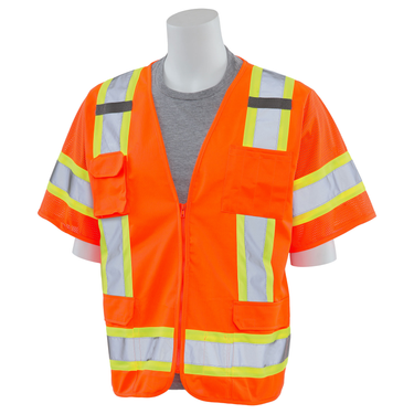 Delta Plus S680 Class 3 Contrast Zipper Surveyor Vest – Apparel