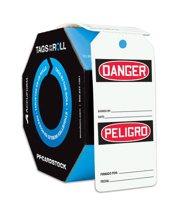 OSHA Danger Tags By-The-Roll: Blank – Lockout/Tagout