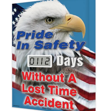 Lite Electronic Scoreboard: Pride In Safety ___ Days Without A Lost Time Accident – Signs & Labels