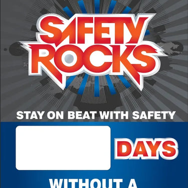 Magnetic Faces: Safety Rocks - Stay On Beat With Safety _ Days Without A Lost Time Accident – Signs & Labels