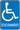 Traffic Sign, Legend: RESERVED HANDICAPPED (W/GRAPHIC)
