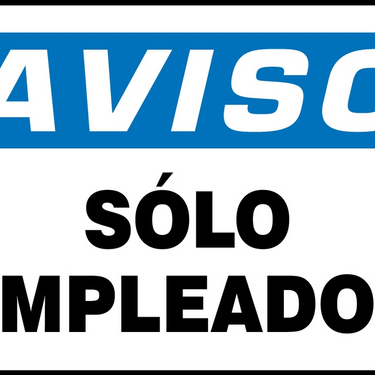 OSHA Notice Safety Signs: Employees Only – Signs & Labels